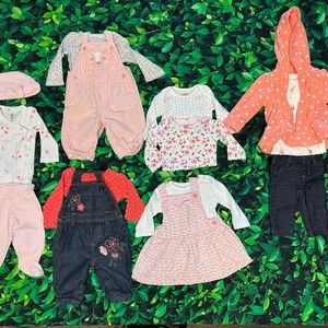 Carter's Baby Bundle -19 pieces -  Size 3 Months- 6 outfits and 4 Onesies VGUC